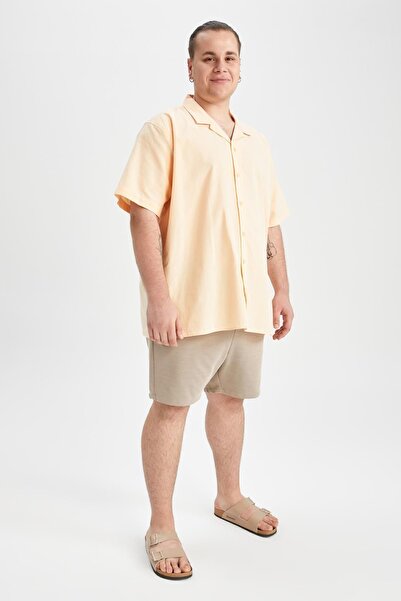 DeFacto Y1774az22sm Model Large Size Basic Bermuda Shorts