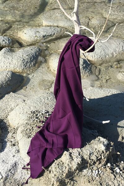 Denizli Concept Pestemal de prune de culoare moale - foarte absorbant și cu uscare rapidă