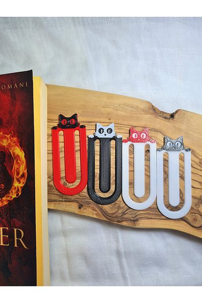 eselya 3D Colorful Cat Bookmark Set - Fanart
