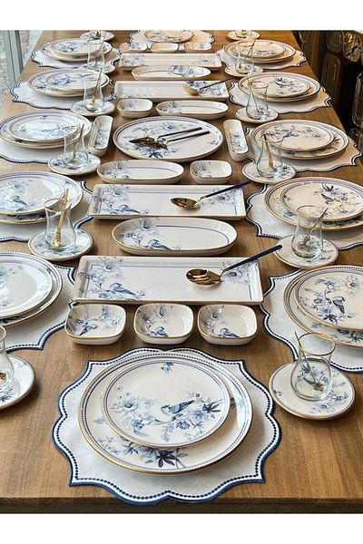 ROSSEV Breakfast Set Grandala 96 Pieces for 12 People