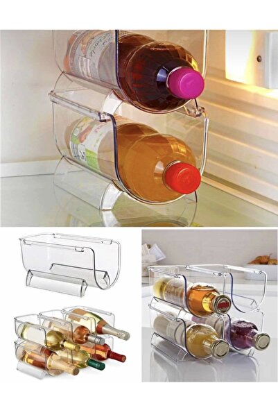 Guadro Armatür Комплект от 4 рафта за бутилки за безалкохолни напитки в хладилник