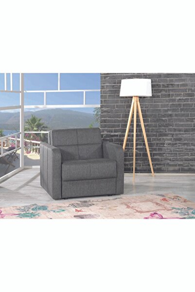Kilim Mobilya Adonis Tek Kişilik 70*190 Refakatçi Koltuğu Yatak Olabilen Koltuk, Anne Koltuğu Gri