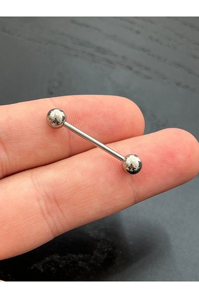 Karınca Piercing 20 Mm - First Piercing Long Tongue Surgical Steel (karinca Tattoo)
