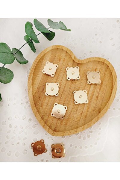 ilmekhobievi 3 Τεμάχια Χρυσό Χρώμα Ραμμένη Τσάντα - Μαγνήτης Snap Fastener