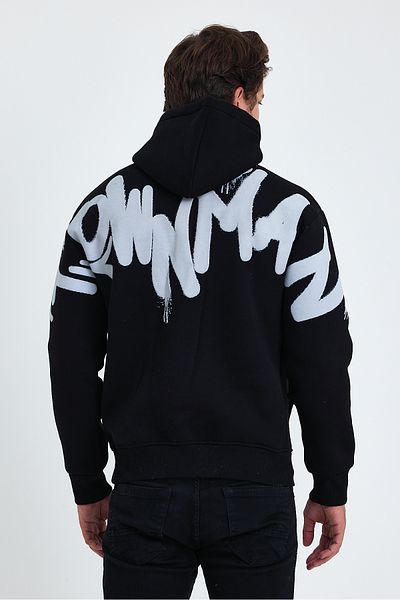 Tarz Cool Ανδρικό φούτερ Fleece με κουκούλα από βαμβάκι - 3 κλωστές, Standard Fit