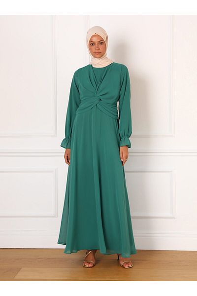 Modanisa Green Women Modest Evening Dresses Styles Prices Trendyol