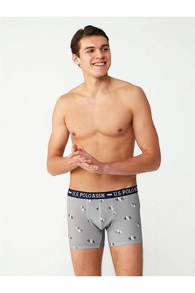 U.S. Polo Assn. Πόλο Ασν. 80487 - ανδρικό σετ μπόξερ 2 τεμαχίων με μοντάλ στάμπα