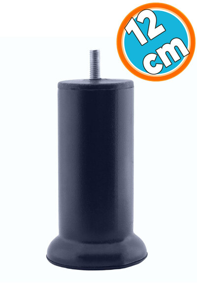 NZB Mobilya Kanepe Yatak Baza Koltuk Destek Ayağı M8 Civata 12 cm Antrasit Gr...