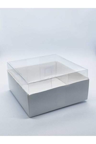 Skybox 8x8x4 Asetat Kapaklı Beyaz Kutu 100 Adet
