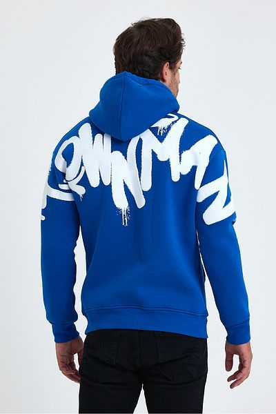 Tarz Cool Ανδρικό φούτερ Fleece με κουκούλα από βαμβάκι - 3 κλωστές, Standard Fit