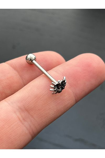 Karınca Piercing Spider Tongue Piercing High Quality Surgical Steel Piercing (Ant Tattoo)