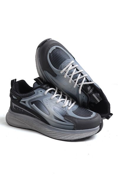 StWenn Pantofi sport Enigma anatomici cu talpă moale din spumă afumat-negru
