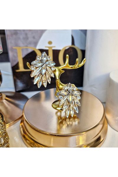 pegu baby collection Zircon JewelleD DiamonD - DiamonD BriDal, WeDDing, Engagement, Kina, EveNing Dress, Prom Earrings