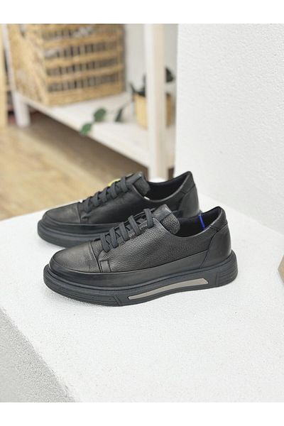 Mammamia D24KA-3250 Pantofi din piele naturală - Pantofi sport cu șireturi din cauciuc