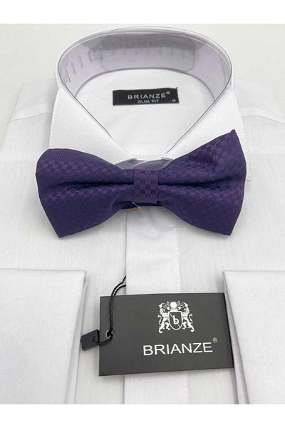 Brianze Bow Tie Patterned Plum Checked