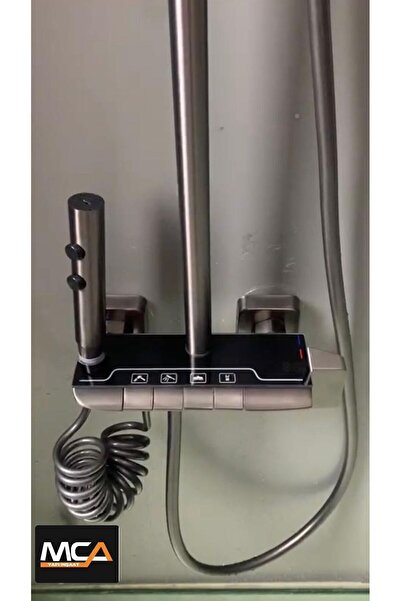 AKSESUARIM TERMOSTATİK ANTRASİT ULTRA LÜKS  BANYO SETİ 4 FONKSIYONLU