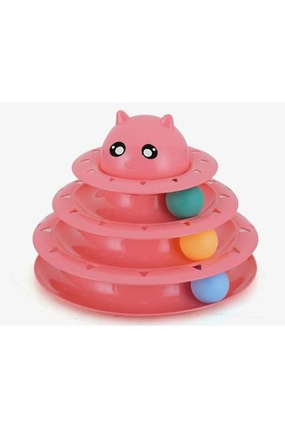Neptüns 3 Tiers Cat Toy with Cat Head