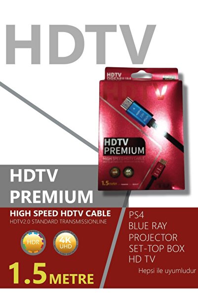 technozi 1,5 Metre 4k Hdmı Kablo Hdtv Premium Yüksek Hızlı 4k Ultra Hd Hdmı 2...