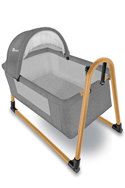 liabebek Lüks Gold Keten-kapitone Sallanır Sepet Beşik