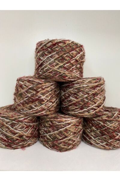 göçer Ață de tricotat Buchet verde și plasă vizuală acrilică multicoloră mohe...