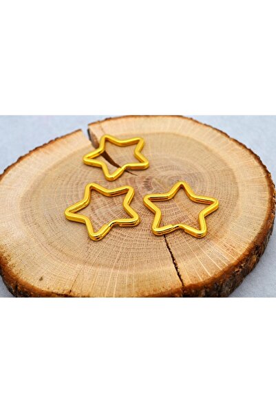 FlowerAksesuar 10 Adet - Yıldız Anahtarlık, Anahtarlık Halkası, Anahtarlık Ap...