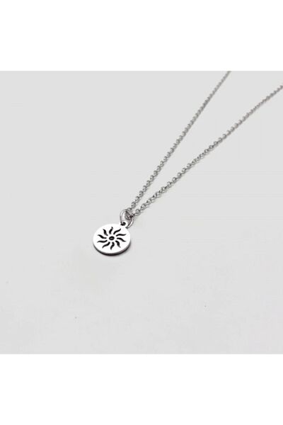 Agai Silver Güneş Model Gümüş Erkek Kolye