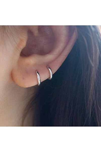 Mu Minamu 316 L Çelik Halka Küpe 8 mm