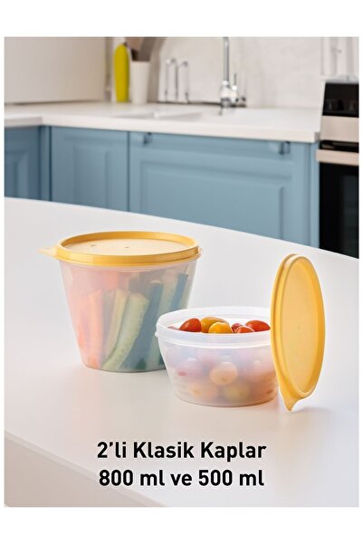 Tupperware 2'li saklama kabı 800 ve 500 ml, Klasik kaplar