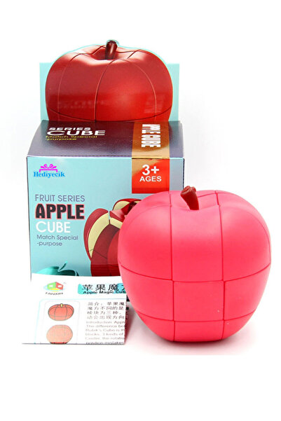 hediyecik Speed Apple 3x3 Zeka Küpü Stickerless Akıl Küpü Rübik Küp