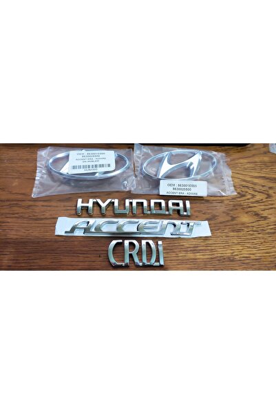 OEM ACCENT ERA ÖN PANJUR ARKA BAGAJ ARMASI HYUNDAİ ACCENT CRDİ YAZI LOGO 2008...