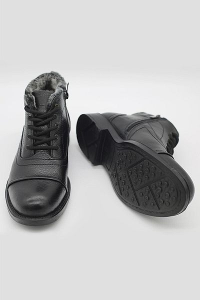 Waresta Wr01 Men's Genuine Leather Fully Fur Cold Proof Rubber Sole Men's Boots
