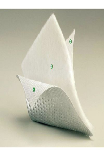 metalline 8-9 Cm Silver Tracheostomy Cannula Pad - 15 Pieces Metalline