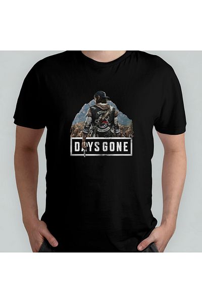 Pixxa Μοντέλο T-Shirt Days Gone Crew Neck 100% βαμβακερό - 1