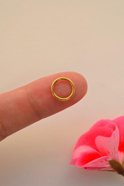 Mu Minamu 316 L Çelik Düz Halka Piercing Sade Çelik Piercing