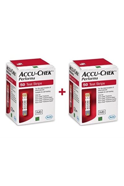 Accu Chek Performa Nano Şeker Ölçüm Strip 2 Kutu 100 Adet
