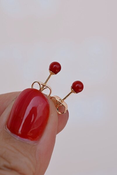 Mu Minamu حلق كروي أحمر 4 ملم