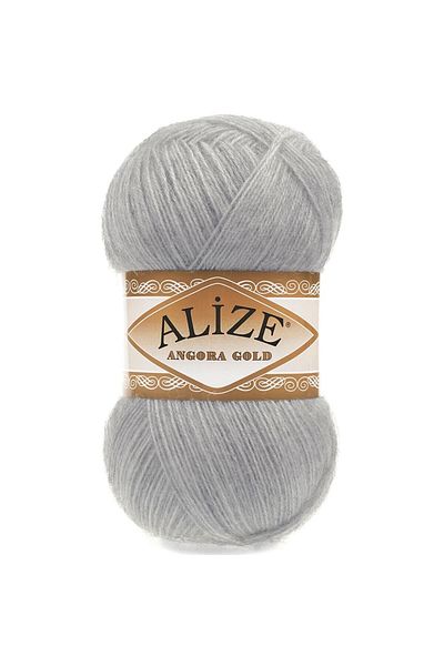 Alize Angora Gold Hand Knitting Yarn Μαλλί Κωδικός χρώματος:21 Γκρι 1-τεμάχιο