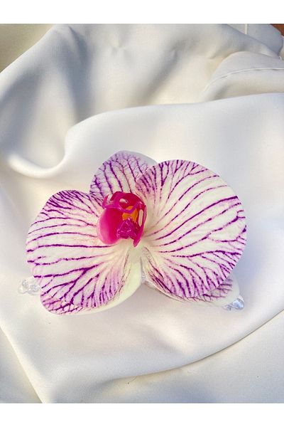 PREGIO Floare de Aloha de orhidee - Cataramă cu zăvor de vară ornamentată și elegantă