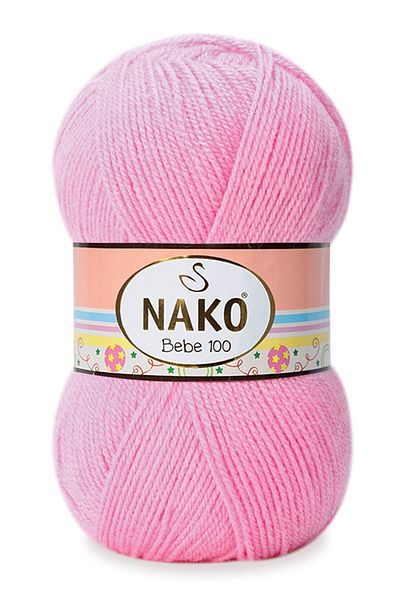 NAKO Baby 100 Hand Knitting Yarn Μαλλί Κωδικός χρώματος:229 Baby Pink