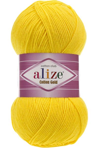 Alize Amigurumi Λεπτομερές Πλεκτό Χειροποίητο Βαμβάκι - Κωδικός Χρώματος Σχοινιού: 110-Κίτρινο