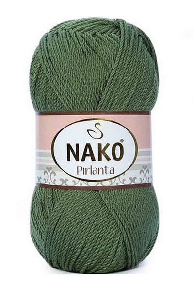 NAKO Diamond Hand Knitting Yarn Μαλλί Κωδικός χρώματος:11253 Χακί