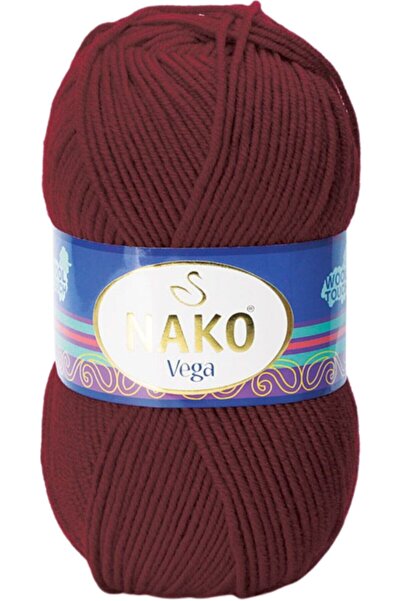 NAKO Vega El Örgü İpi İpliği 1576 Bordo