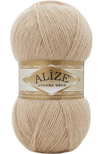 Alize Angora Gold Colored Ipsiladen Knit - 524-Γάλα βρώμης, 1 τεμάχιο