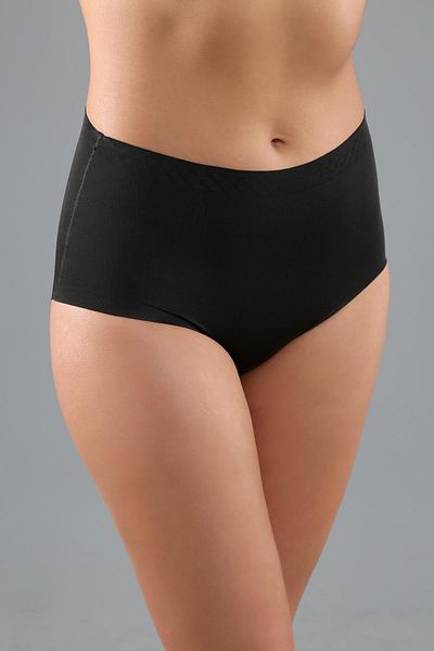 C&City Große Größe Rutschfeste High Waist Laser Höschen C19201 Schwarz