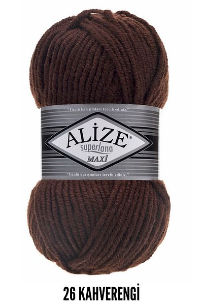 Alize Superlana Maxi - 26 Καφέ Ύφασμα