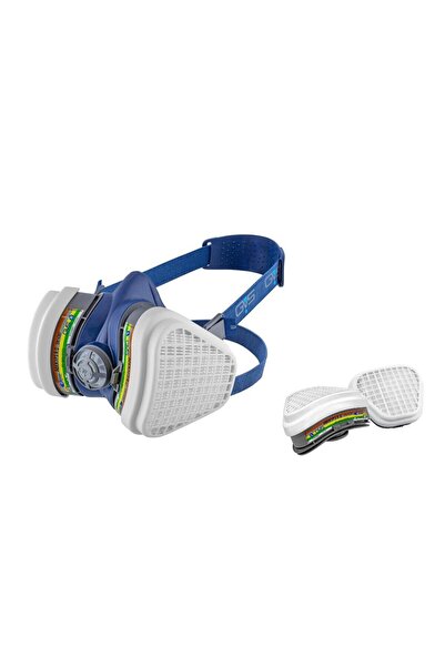 GVS SPR491 ABEK1P3 Tehlikeli Kimyasallar (Amonyak) Koruma Yarım Yüz Maske (Fi...
