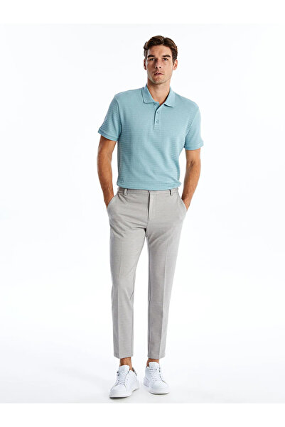 LC Waikiki Pantaloni pentru bărbați LCW Vision Grey slim fit