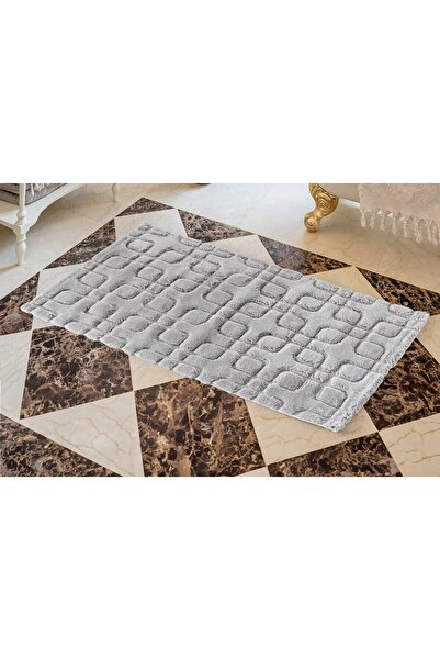 Cotton Box Бавовняний килимок Fila, світло-сірий, 60x100