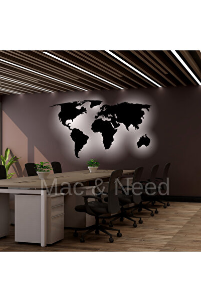 mac & need Dünya Haritası Mdf Ledli Dünya Haritası Mdf Dünya Haritası Dünya H...