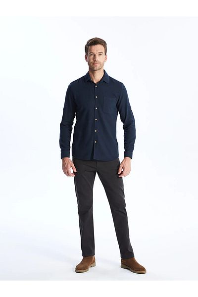 LC Waikiki Lcwaikiki - Anthracite Classic Men's Chino Pants, Standard Fit
